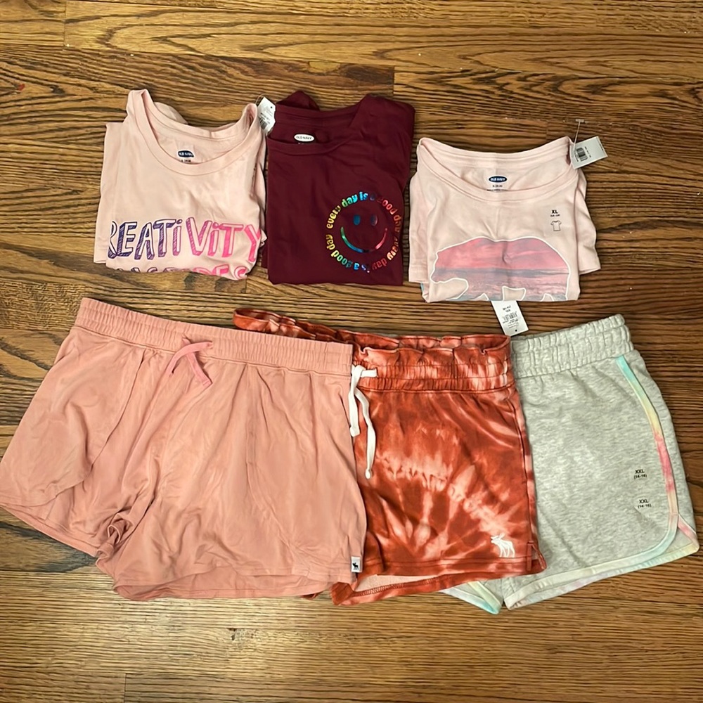 Girls 14-16 bedtime/lounge bundle- Old Navy, Abercrombie Kids